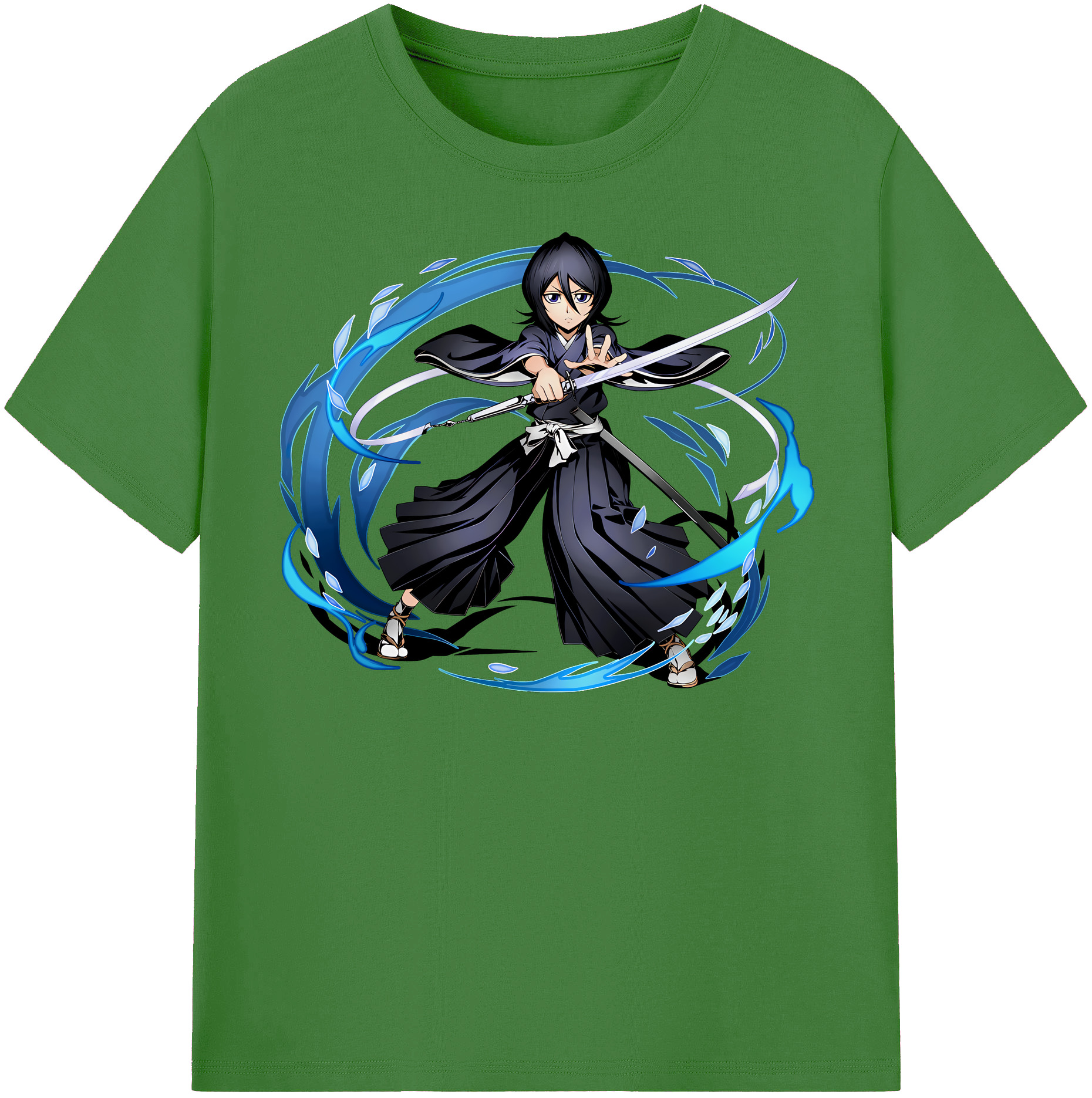 （画像用） ブリーチ 朽木ルキア BLEACH Kuchiki Rukia レディースカジュアルプリントTシャツ（綿100％）